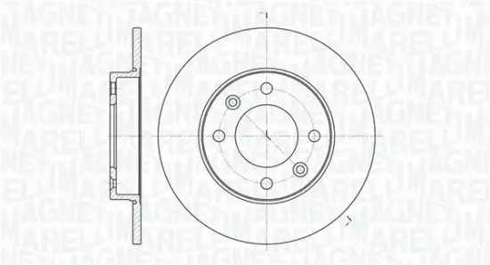Bremsscheibe Hinterachse MAGNETI MARELLI 361302040111 Bild Bremsscheibe Hinterachse MAGNETI MARELLI 361302040111