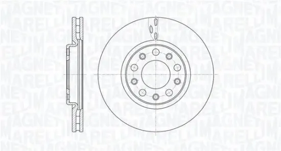 Bremsscheibe Vorderachse MAGNETI MARELLI 361302040112 Bild Bremsscheibe Vorderachse MAGNETI MARELLI 361302040112