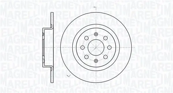 Bremsscheibe MAGNETI MARELLI 361302040119