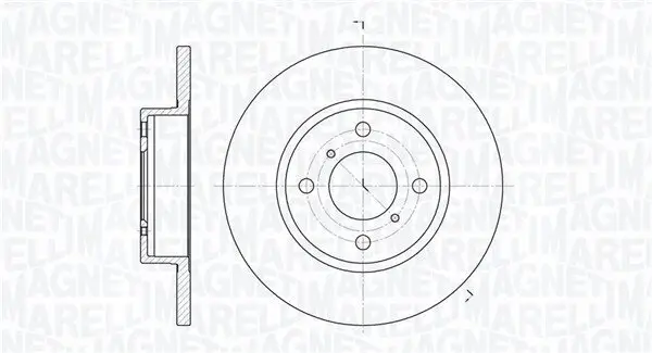 Bremsscheibe Vorderachse MAGNETI MARELLI 361302040127