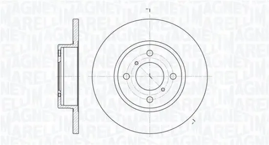 Bremsscheibe Vorderachse MAGNETI MARELLI 361302040127 Bild Bremsscheibe Vorderachse MAGNETI MARELLI 361302040127