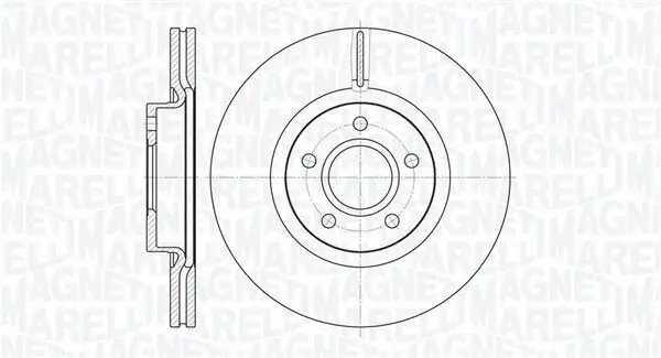 Bremsscheibe MAGNETI MARELLI 361302040134