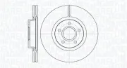 Bremsscheibe Vorderachse MAGNETI MARELLI 361302040134