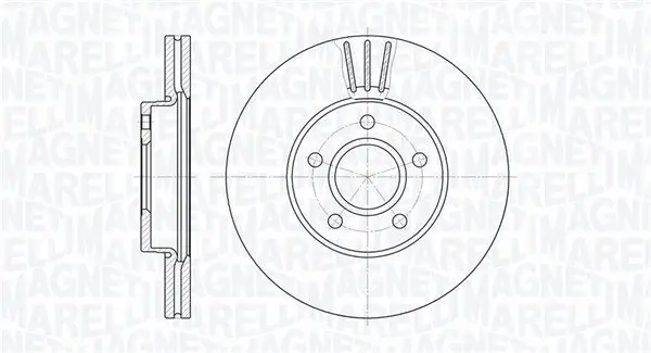 Bremsscheibe MAGNETI MARELLI 361302040136