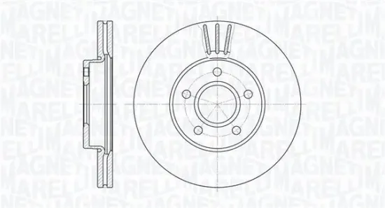 Bremsscheibe Vorderachse MAGNETI MARELLI 361302040136 Bild Bremsscheibe Vorderachse MAGNETI MARELLI 361302040136