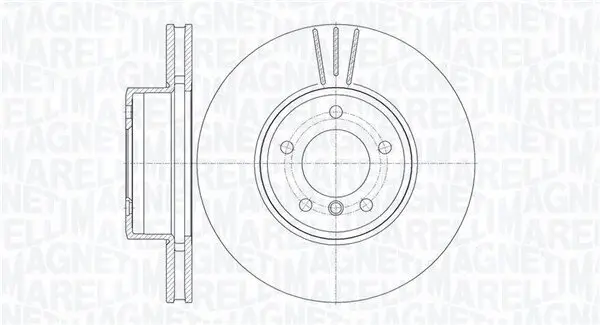 Bremsscheibe Vorderachse MAGNETI MARELLI 361302040150