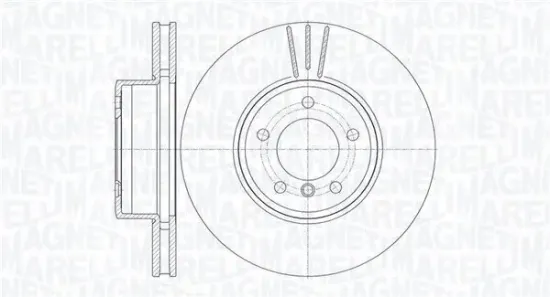 Bremsscheibe Vorderachse MAGNETI MARELLI 361302040150 Bild Bremsscheibe Vorderachse MAGNETI MARELLI 361302040150