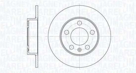 Bremsscheibe MAGNETI MARELLI 361302040151 Bild Bremsscheibe MAGNETI MARELLI 361302040151