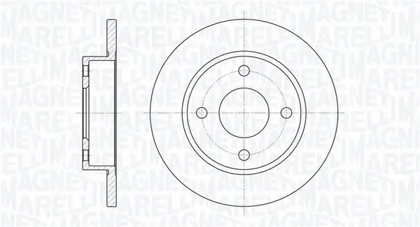 Bremsscheibe MAGNETI MARELLI 361302040153