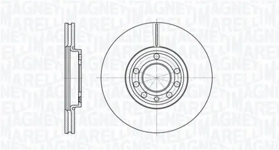 Bremsscheibe Vorderachse MAGNETI MARELLI 361302040154 Bild Bremsscheibe Vorderachse MAGNETI MARELLI 361302040154