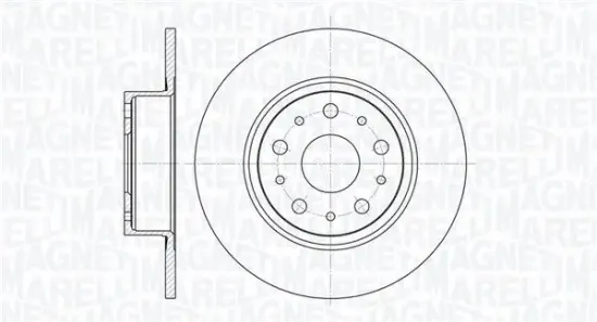 Bremsscheibe Hinterachse MAGNETI MARELLI 361302040155 Bild Bremsscheibe Hinterachse MAGNETI MARELLI 361302040155