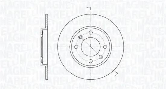 Bremsscheibe Hinterachse MAGNETI MARELLI 361302040163 Bild Bremsscheibe Hinterachse MAGNETI MARELLI 361302040163