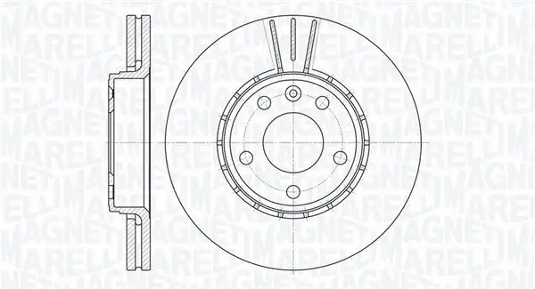 Bremsscheibe Vorderachse MAGNETI MARELLI 361302040164