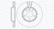 Bremsscheibe Vorderachse MAGNETI MARELLI 361302040164