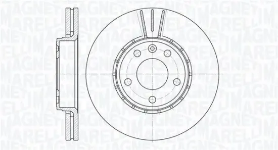 Bremsscheibe Vorderachse MAGNETI MARELLI 361302040164 Bild Bremsscheibe Vorderachse MAGNETI MARELLI 361302040164