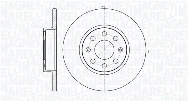 Bremsscheibe Vorderachse MAGNETI MARELLI 361302040165