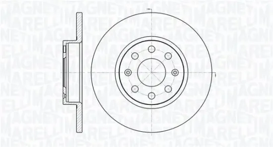 Bremsscheibe Vorderachse MAGNETI MARELLI 361302040165 Bild Bremsscheibe Vorderachse MAGNETI MARELLI 361302040165