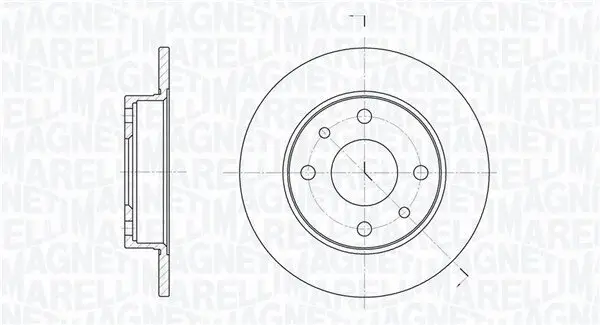 Bremsscheibe MAGNETI MARELLI 361302040169