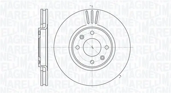 Bremsscheibe MAGNETI MARELLI 361302040172