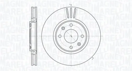 Bremsscheibe MAGNETI MARELLI 361302040172 Bild Bremsscheibe MAGNETI MARELLI 361302040172