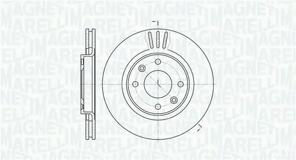 Bremsscheibe MAGNETI MARELLI 361302040174