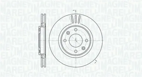 Bremsscheibe MAGNETI MARELLI 361302040174 Bild Bremsscheibe MAGNETI MARELLI 361302040174