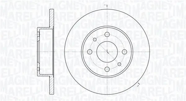 Bremsscheibe MAGNETI MARELLI 361302040175