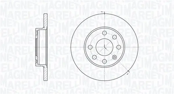 Bremsscheibe MAGNETI MARELLI 361302040177