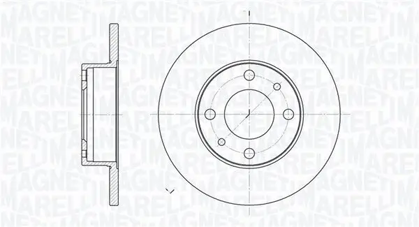 Bremsscheibe MAGNETI MARELLI 361302040181