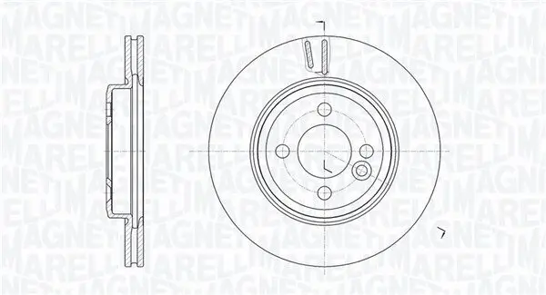 Bremsscheibe Vorderachse MAGNETI MARELLI 361302040182