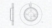 Bremsscheibe Vorderachse MAGNETI MARELLI 361302040182