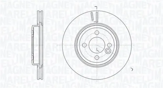 Bremsscheibe Vorderachse MAGNETI MARELLI 361302040182 Bild Bremsscheibe Vorderachse MAGNETI MARELLI 361302040182