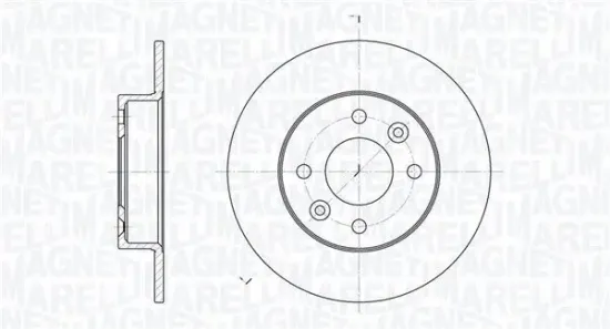 Bremsscheibe Vorderachse MAGNETI MARELLI 361302040183 Bild Bremsscheibe Vorderachse MAGNETI MARELLI 361302040183