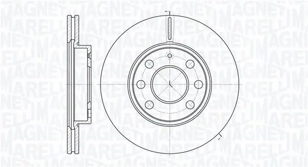 Bremsscheibe MAGNETI MARELLI 361302040184 Bild Bremsscheibe MAGNETI MARELLI 361302040184