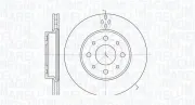 Bremsscheibe Vorderachse MAGNETI MARELLI 361302040186