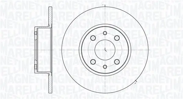 Bremsscheibe MAGNETI MARELLI 361302040187