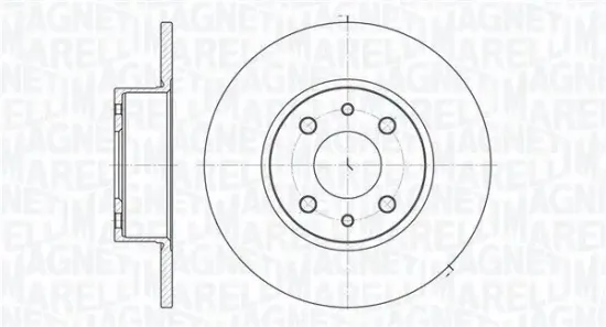 Bremsscheibe MAGNETI MARELLI 361302040187 Bild Bremsscheibe MAGNETI MARELLI 361302040187