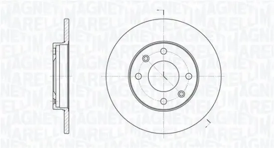 Bremsscheibe MAGNETI MARELLI 361302040189 Bild Bremsscheibe MAGNETI MARELLI 361302040189