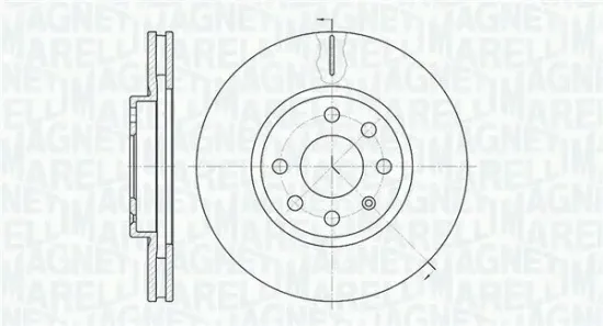 Bremsscheibe Vorderachse MAGNETI MARELLI 361302040190 Bild Bremsscheibe Vorderachse MAGNETI MARELLI 361302040190