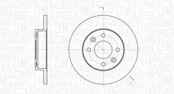 Bremsscheibe Vorderachse MAGNETI MARELLI 361302040191