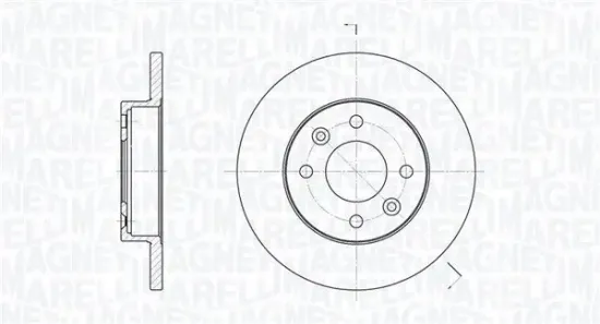 Bremsscheibe Vorderachse MAGNETI MARELLI 361302040191 Bild Bremsscheibe Vorderachse MAGNETI MARELLI 361302040191