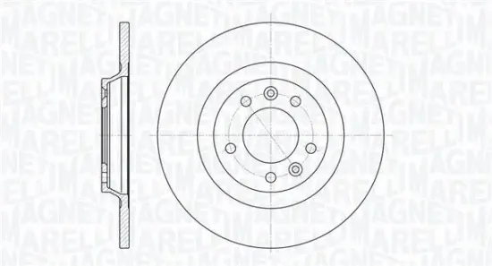 Bremsscheibe Hinterachse MAGNETI MARELLI 361302040205 Bild Bremsscheibe Hinterachse MAGNETI MARELLI 361302040205