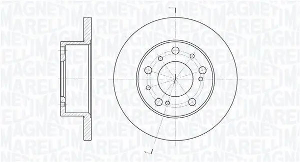 Bremsscheibe MAGNETI MARELLI 361302040211