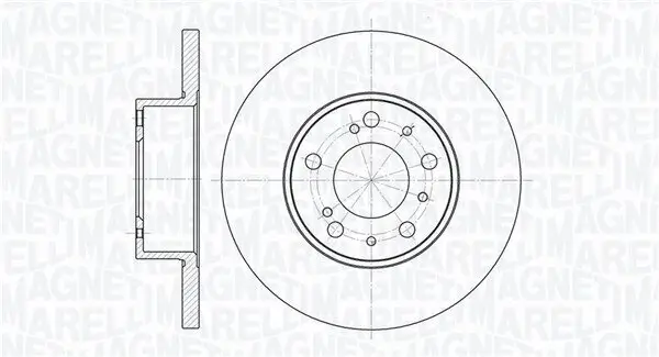 Bremsscheibe MAGNETI MARELLI 361302040213