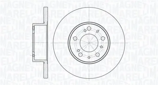 Bremsscheibe Vorderachse MAGNETI MARELLI 361302040213 Bild Bremsscheibe Vorderachse MAGNETI MARELLI 361302040213