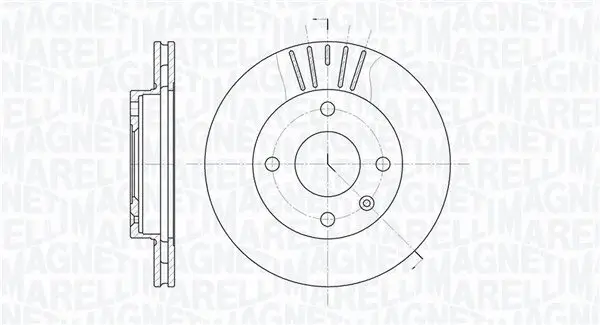 Bremsscheibe MAGNETI MARELLI 361302040226