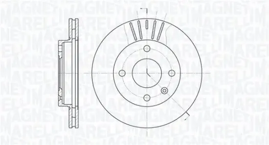 Bremsscheibe Vorderachse MAGNETI MARELLI 361302040226 Bild Bremsscheibe Vorderachse MAGNETI MARELLI 361302040226