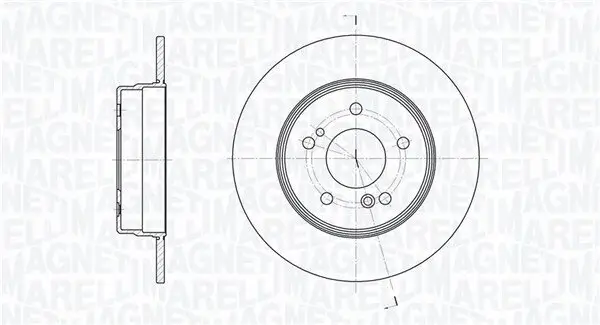 Bremsscheibe MAGNETI MARELLI 361302040229