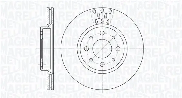 Bremsscheibe Vorderachse MAGNETI MARELLI 361302040234