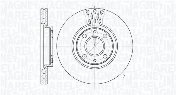 Bremsscheibe MAGNETI MARELLI 361302040238